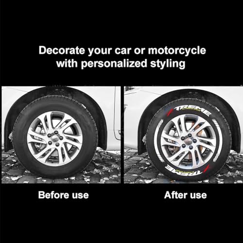 AutoBizarre DIY Xtreme 3D Letters Rubber Tyre Stickers Kit for Decoration Styling Universal for All Cars, Vans, Trucks, Motorcycles - Image 4