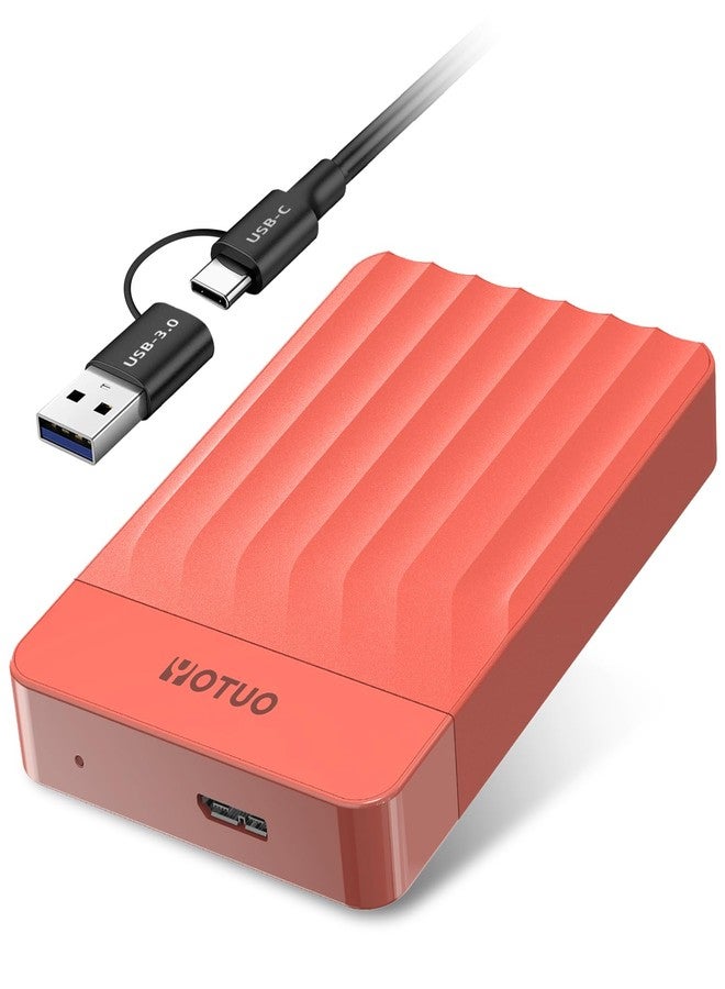 YOTUO Portable External Hard Drive Storage Expansion Mobile HDD USB 3.0 for PC, Mac, Desktop, Laptop, PS4, PS5, Xbox One X/S, Xbox 360, Xbox Series X/S, Office & Game (Red, 1TB) - Image 1