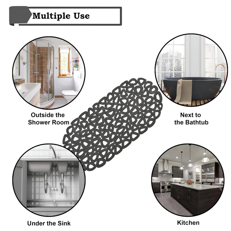 Bath Mat - Non Slip - Transform your bathing experience with this soft, non-slip bath mat that ensures safety and hygiene, designed for easy machine washing and perfect for any decor. - Image 4