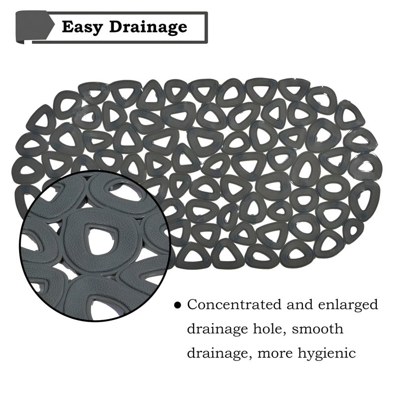 Bath Mat - Non Slip - Transform your bathing experience with this soft, non-slip bath mat that ensures safety and hygiene, designed for easy machine washing and perfect for any decor. - Image 2