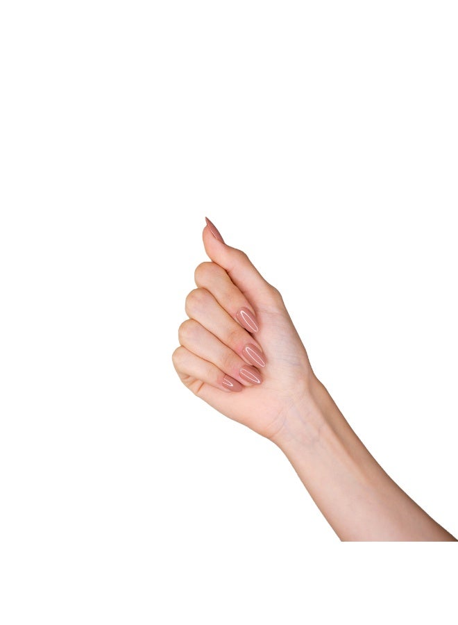 loca Small Nails #N6-Oval shape nude - Image 4