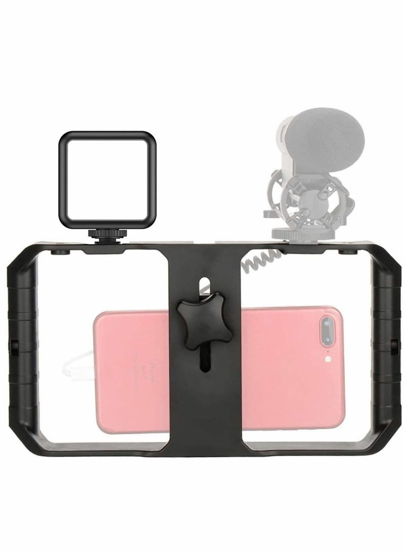 Captaintech Filmmaking Case, U Rig Pro Smartphone Video Rig, mobile phone handheld recording video shooting live rabbit cage, VL49 RGB Video Lights - Image 1