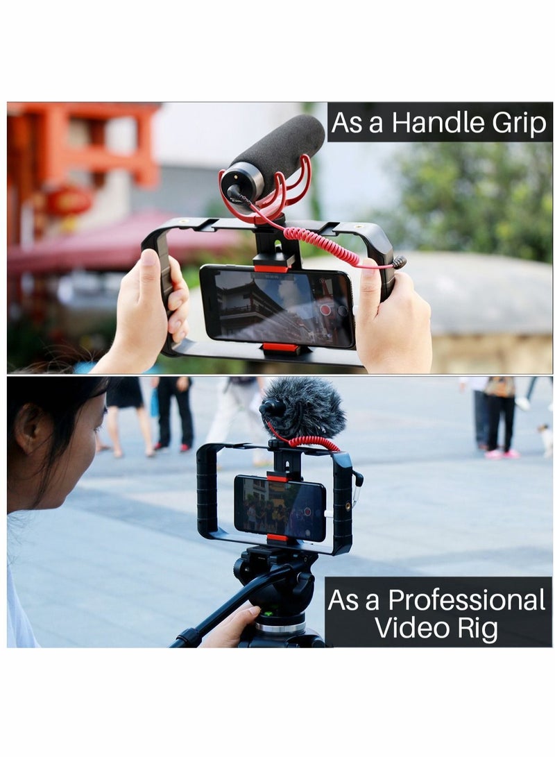 Captaintech Filmmaking Case, U Rig Pro Smartphone Video Rig, mobile phone handheld recording video shooting live rabbit cage, VL49 RGB Video Lights - Image 3