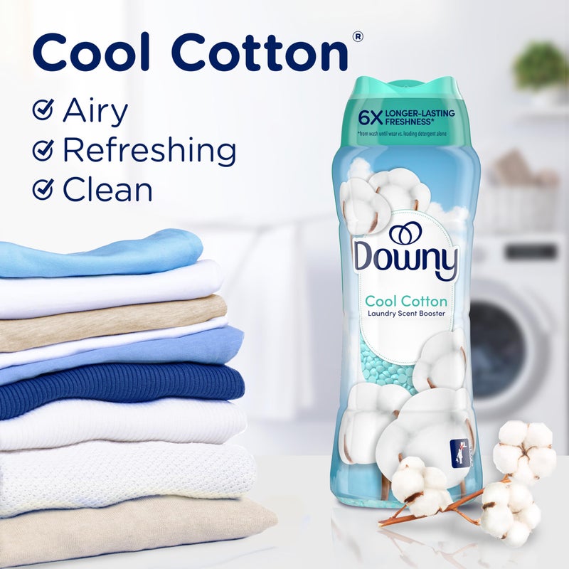 Downy Cool Cotton In-Wash Laundry Scent Booster Beads, 24 oz, laundry scent beads, Long-lasting Freshness - Image 4