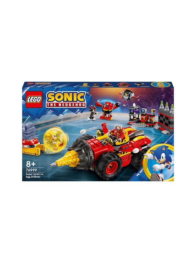 LEGO Sonic The Hedgehog Super Sonic Vs. Egg Drillster, Video Game Toy Gift For Kids, Adventure Set With Shadow And Dr. Eggman For Boys And Girls Aged 8 And Over 76999 (590 Pieces)  - Image 2