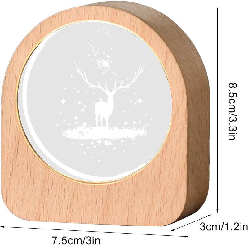 SHOPOGENIX Solar System Crystal Ball Night Light,Glass Ball Night LED Lamp with USB Powered 2.36 Inch Wooden Base Colorful Crystal Ball for Gifts Men,Women,Kids,Boys,Girls (Cube Moon Rabbit) - Image 4