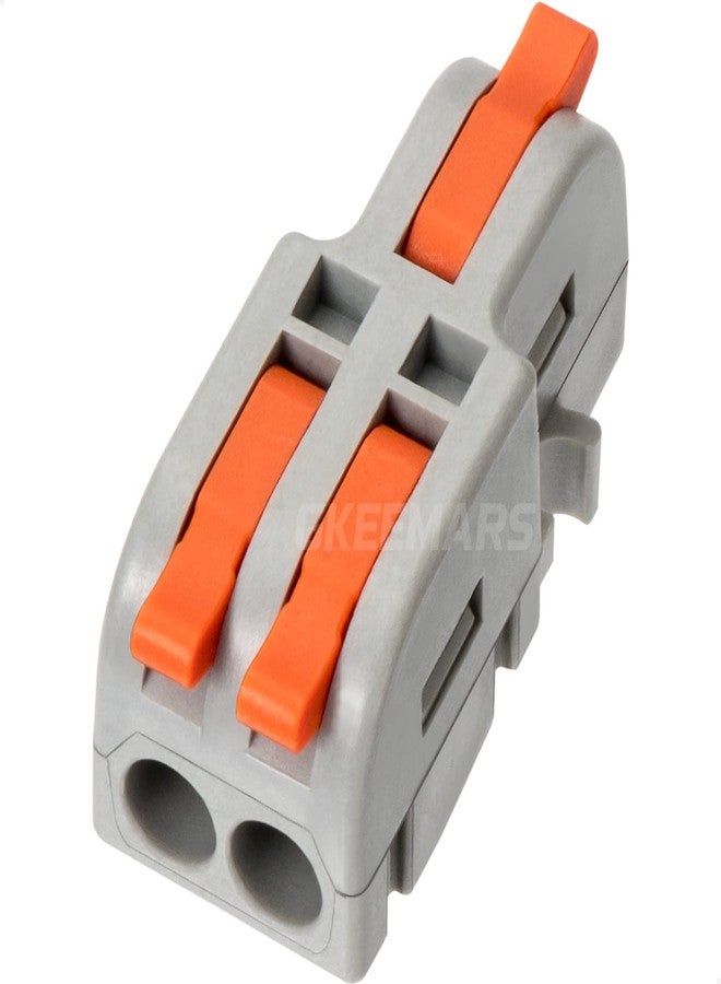 GKEEMARS 20Pcs Mini Electrical Wire Connectors, Diy Splice In 4/6/8/9/10 Way End Terminal Block Connectors (1 In 2 Outlets - Nylon) - Image 1