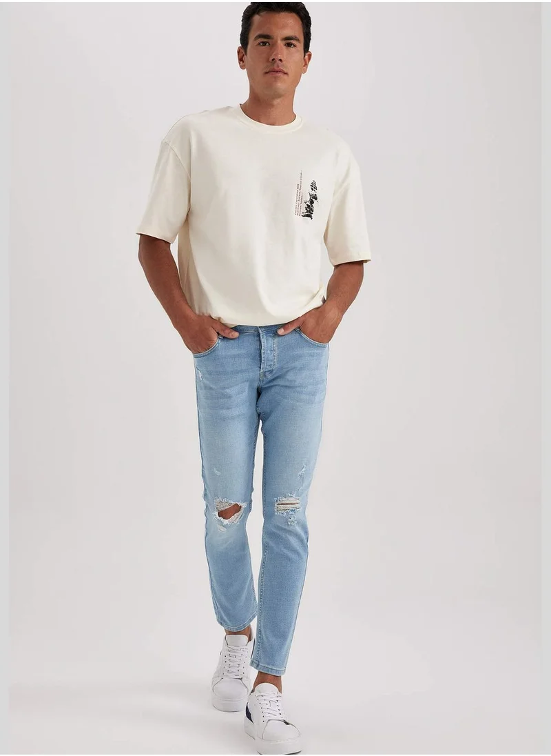 ديفاكتو Man Skinny Fit Denim Trousers