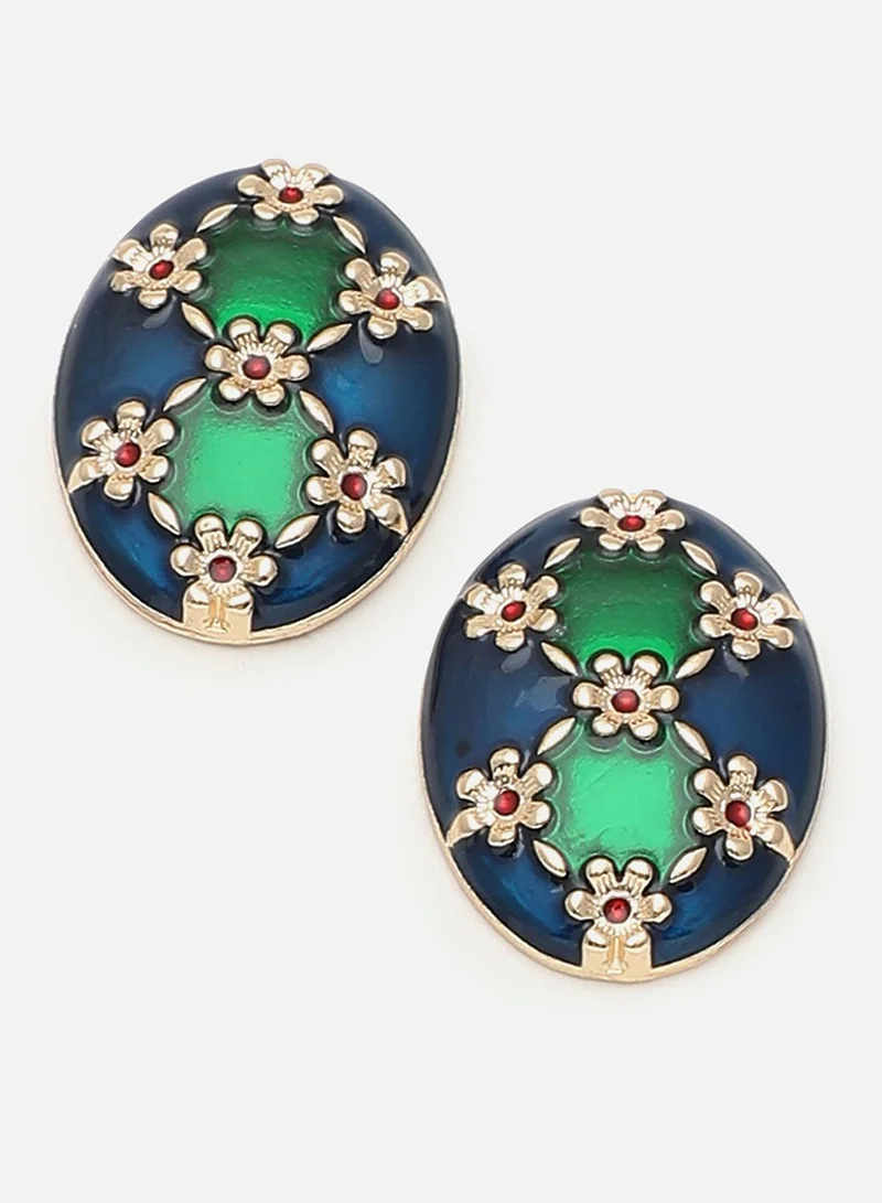 سوهي مسمار حجري مصمم للحفلات مطلي بالذهب