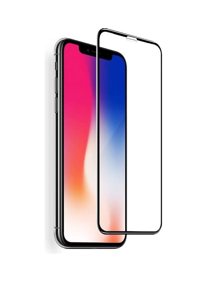 ICS Tempered Glass Screen Protector For Apple iPhone X Clear/Black - Image 1