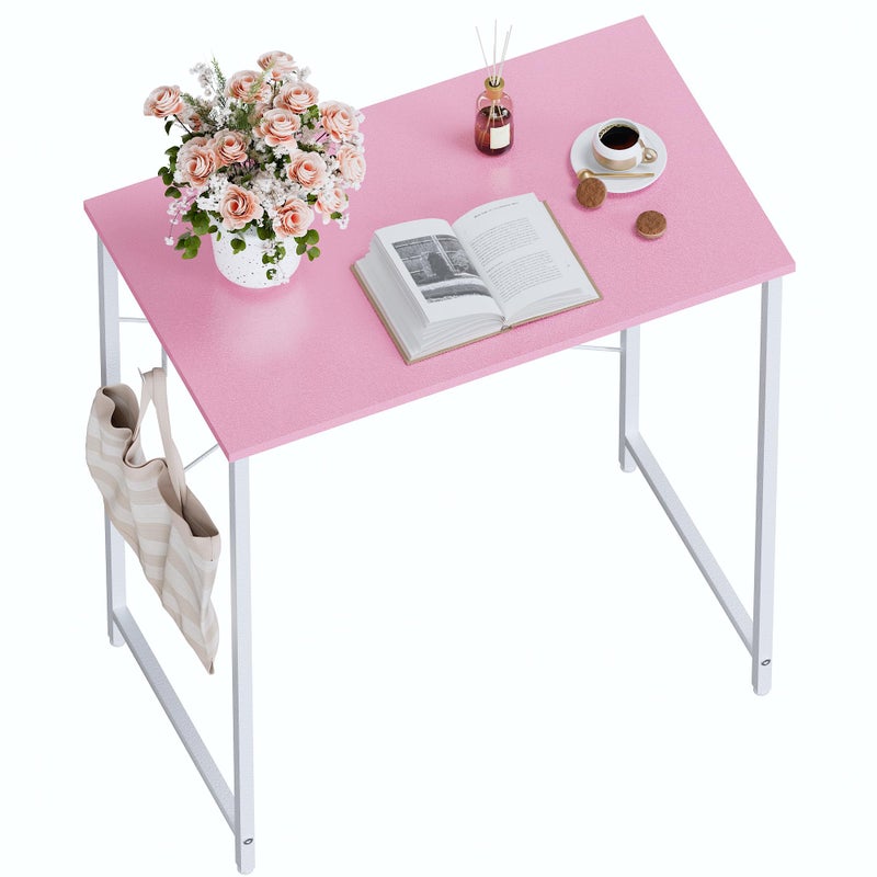Pamray 23 Inch Computer Desk for Small Spaces Home Office Work Desk with Headphone Hook Small Office Desk Study Writing Table