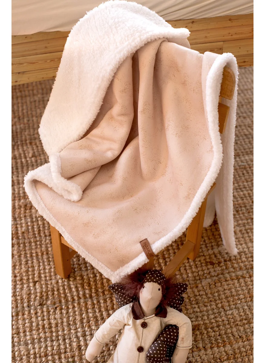 Hamur Fluffy Baby BLANKET 80x100 cm Solid Beige