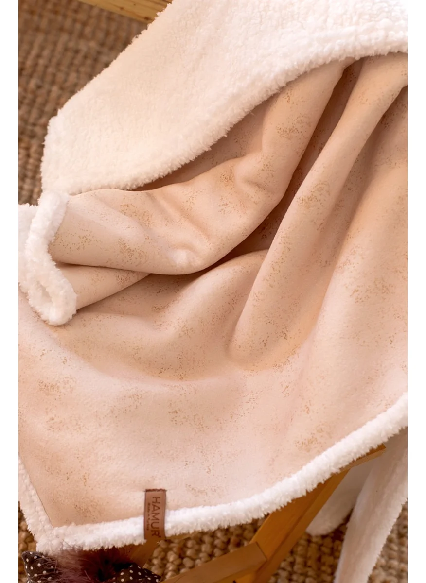 هامور Fluffy Baby BLANKET 80x100 cm Solid Beige