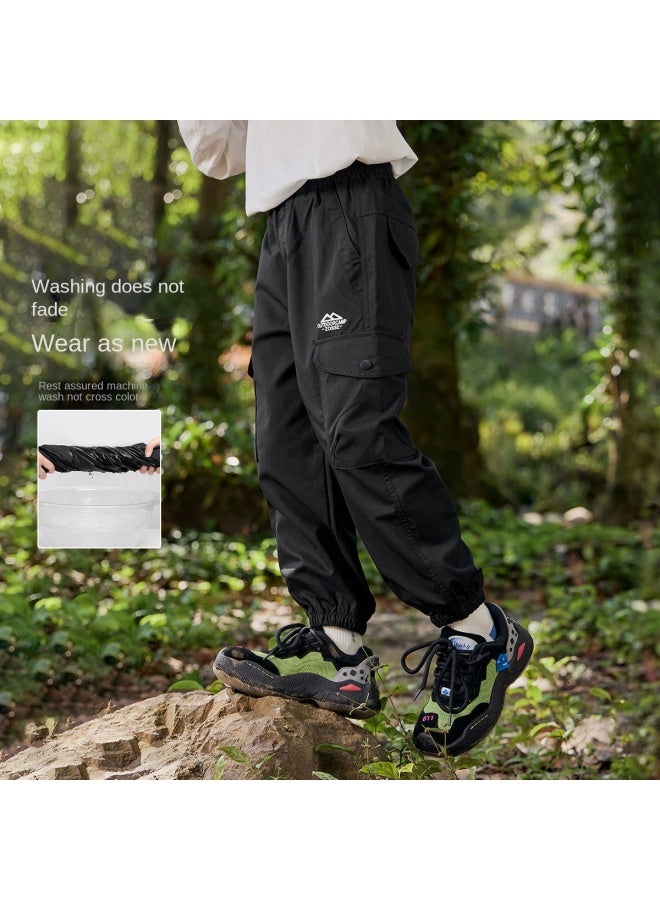 Zuoxi Boys' Pants Spring/fall Style Children's Cargo Pants Autumn Sports Outdoor Mountain Style Tapered Leg Casual Trousers Big Kids Clothing - Image 4