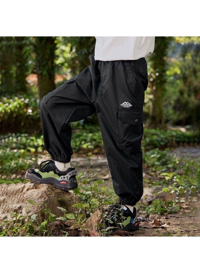 Zuoxi Boys' Pants Spring/fall Style Children's Cargo Pants Autumn Sports Outdoor Mountain Style Tapered Leg Casual Trousers Big Kids Clothing - Image 5