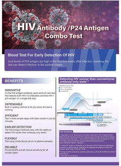 Dvot HIV Antibody，P24 Antigen Combo Test Kit For Home Use And Clinic Use， Results Are Available In 15 Minutes  - Image 4