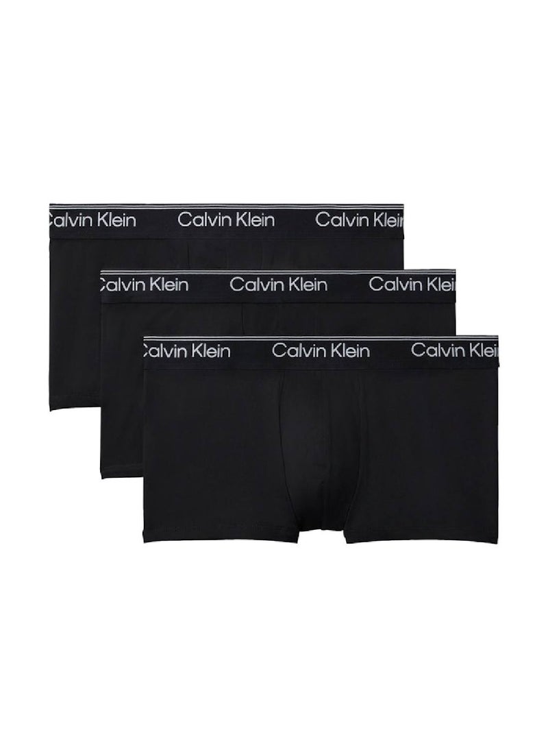 CALVIN KLEIN 3 Pack Low Rise Trunks - Microfibre Stretch - Image 1