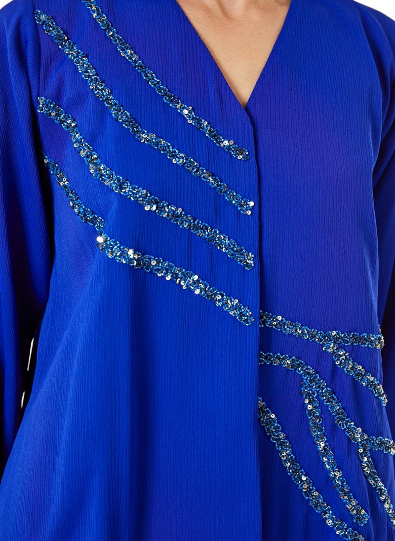 Moistreet Royal Blue Zoom Top and Pants Set - Image 3