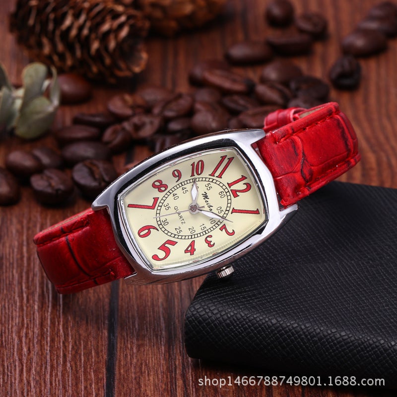Hot Sale Fashion Quartz Watches for Women Red Red
