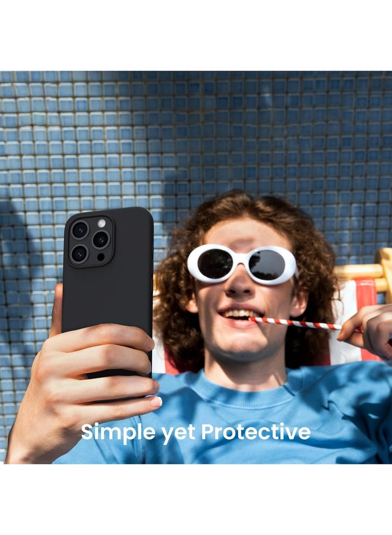 X-level Compatible with iPhone 16 Pro Case,Slim Liquid Silicone 3 Layers Full Covered Soft Gel Rubber Shockproof Phone Case, Protective Cover with Anti-Scratch Microfiber Lining - Image 5