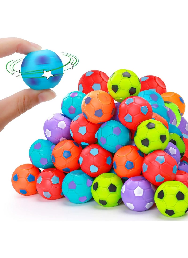 Mr. Penda - 30 Pcs Soccer Party Favors for Kids 3-12, Rotatable Soccer Finger Balls, Mini Fidget Soccer Stress Reliever Goodie Bag Stuffers, Soccer Party Favors Toys Gifts for Kids Teens Adults - Image 1