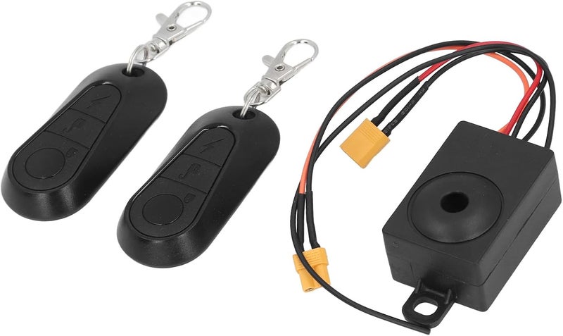 RiToEasysports Electric Scooter Alarm, 120dB Loud Anti Theft Security Alarm with Remote and Warning Light, Fully Sealed, Permanent Memory, with XT30 Battery Port, for Electric Bike Tricycle - Image 2