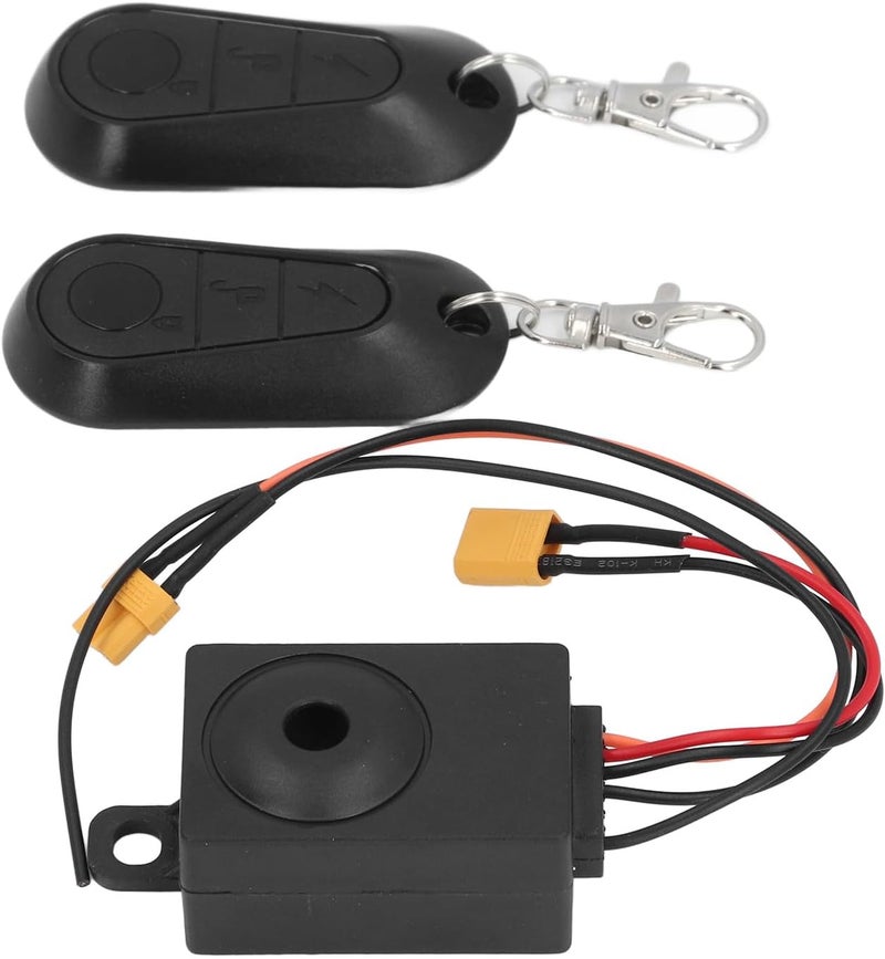 RiToEasysports Electric Scooter Alarm, 120dB Loud Anti Theft Security Alarm with Remote and Warning Light, Fully Sealed, Permanent Memory, with XT30 Battery Port, for Electric Bike Tricycle - Image 3