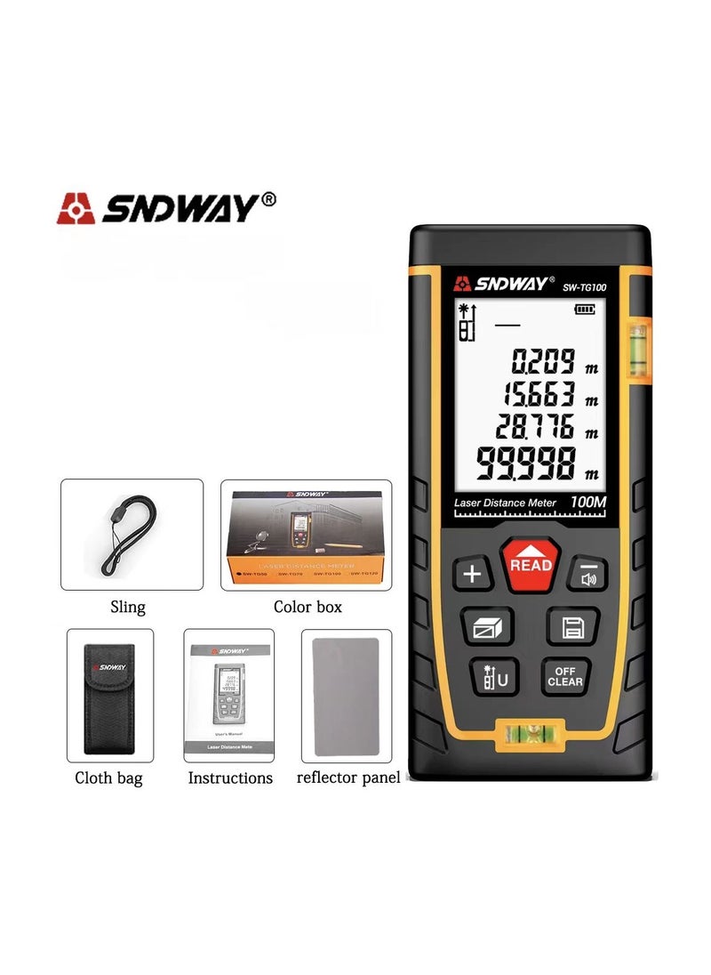 SNDWAY - Laser Distance Meter Mini Digital Rangefinder Professional Laser Measure Meter High Accuracy Range Finder - Image 1