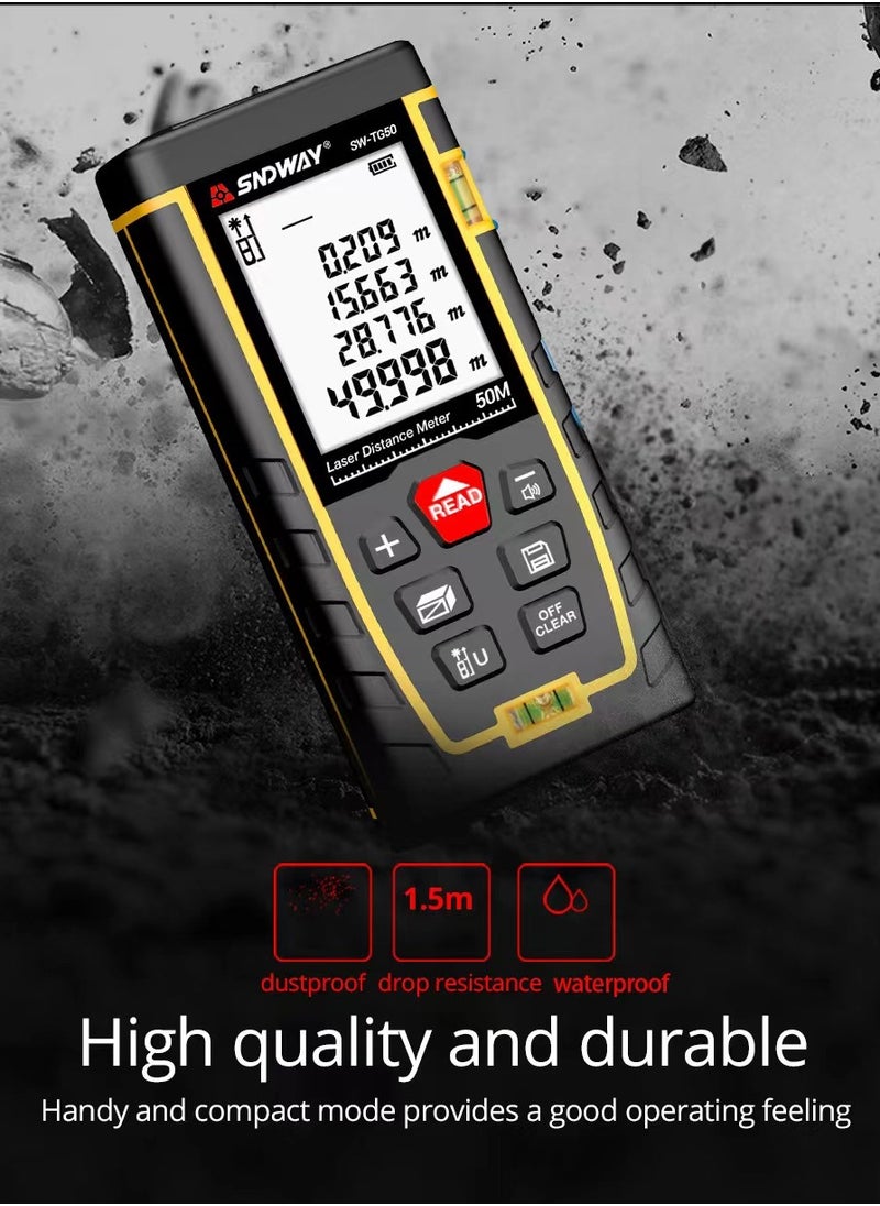 SNDWAY - Laser Distance Meter Mini Digital Rangefinder Professional Laser Measure Meter High Accuracy Range Finder - Image 1