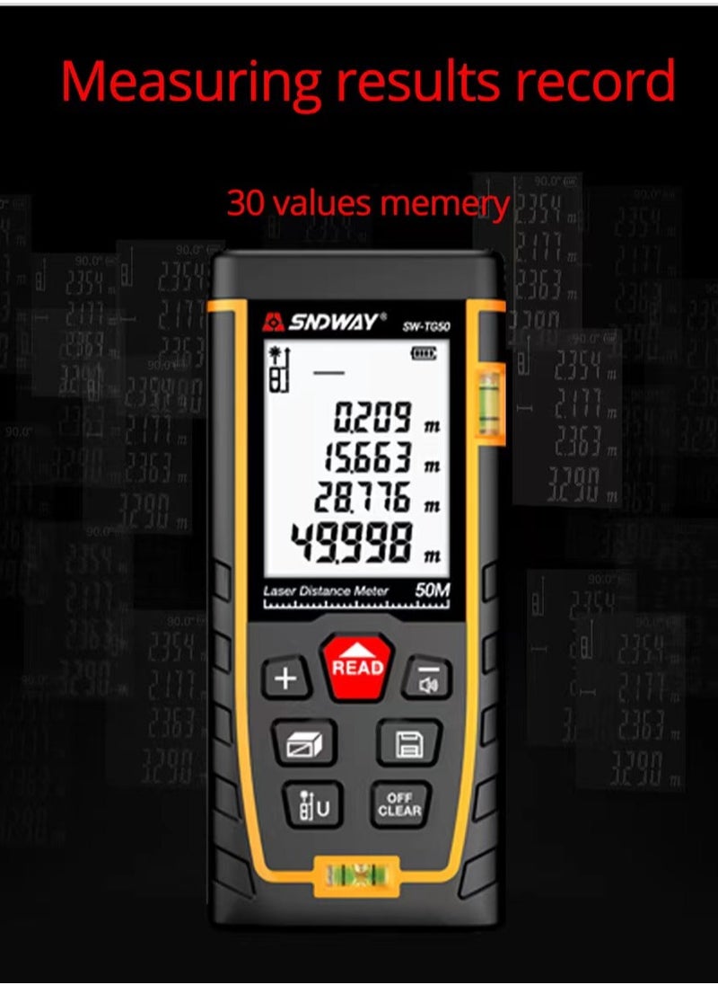 SNDWAY - Laser Distance Meter Mini Digital Rangefinder Professional Laser Measure Meter High Accuracy Range Finder - Image 1