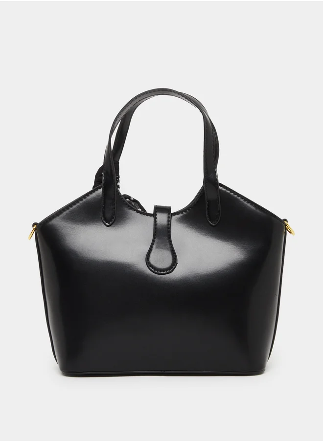 ستايلي Ribbon Shoulder Bag with Dual Handle