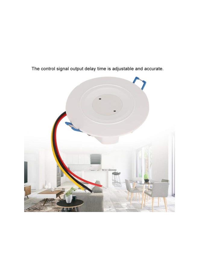 silvercnc - Motion Sensor Light Switch, 360 Degree Smart Microwave Sensor Ceiling Occupancy Sensor Detector, Ceiling PIR Motion Sensor Switch with High Sensitive - Image 1