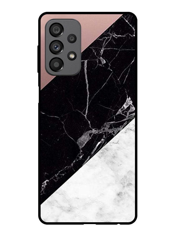 Theodor Protective Case Cover For Samsung Galaxy A23 5G Hite & Black Marble Top Is Plain - Image 1