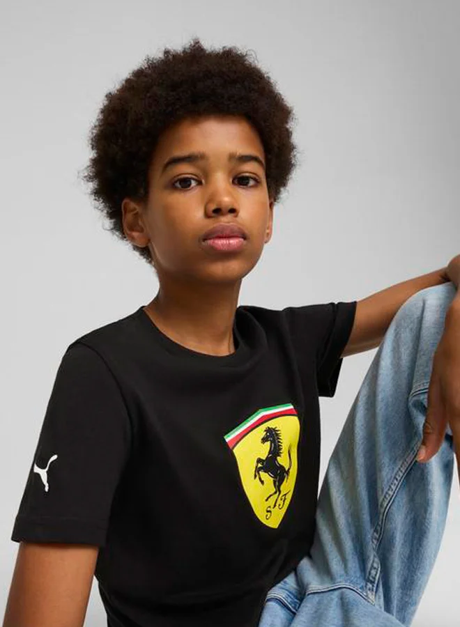 PUMA Youth Ferrari Race Big Shield T-Shirt