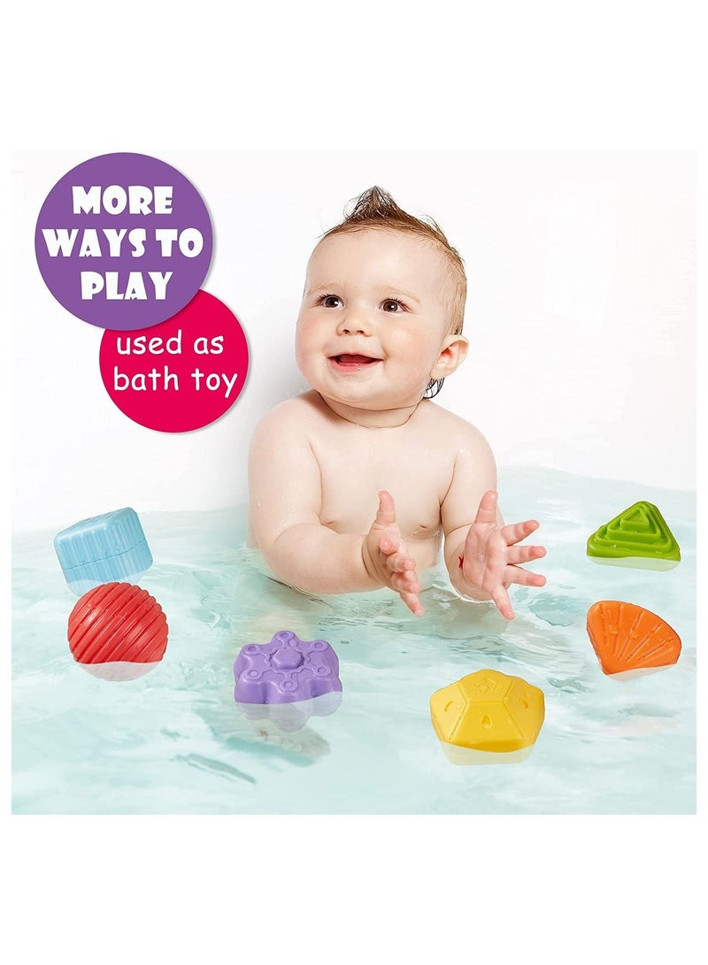 NIBEMINENT Baby Shape Sorting Toy, Activity Cube Sensory Bin with Elastic Bands Colorful Multifunctional Toy,Exercise Hand Eye Coordination, Fine Motor Skill Early Learning Educational Gift  - Image 2