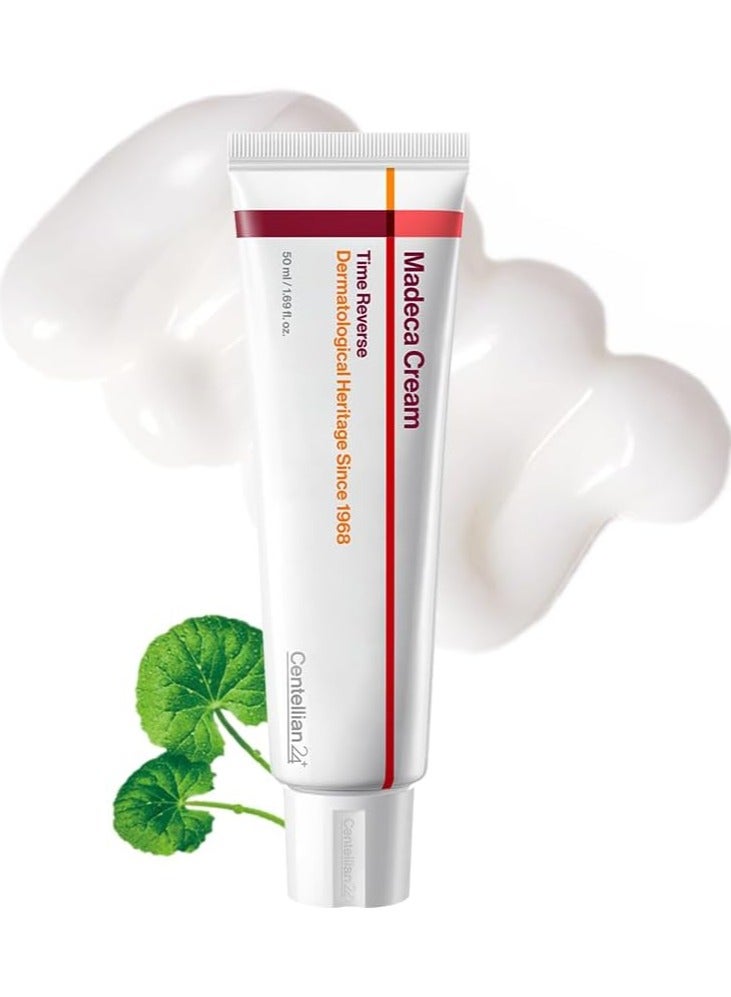 CENTELLIAN 24 Madeca Cream Time Reverse (1.69fl oz) - Advanced Fast-Absorbing & Nourishing, Hydrates, Firms & Reduces Wrinkles, Low Irritation, Korean Skin Care Centella Asiatica, Collagen - Image 1