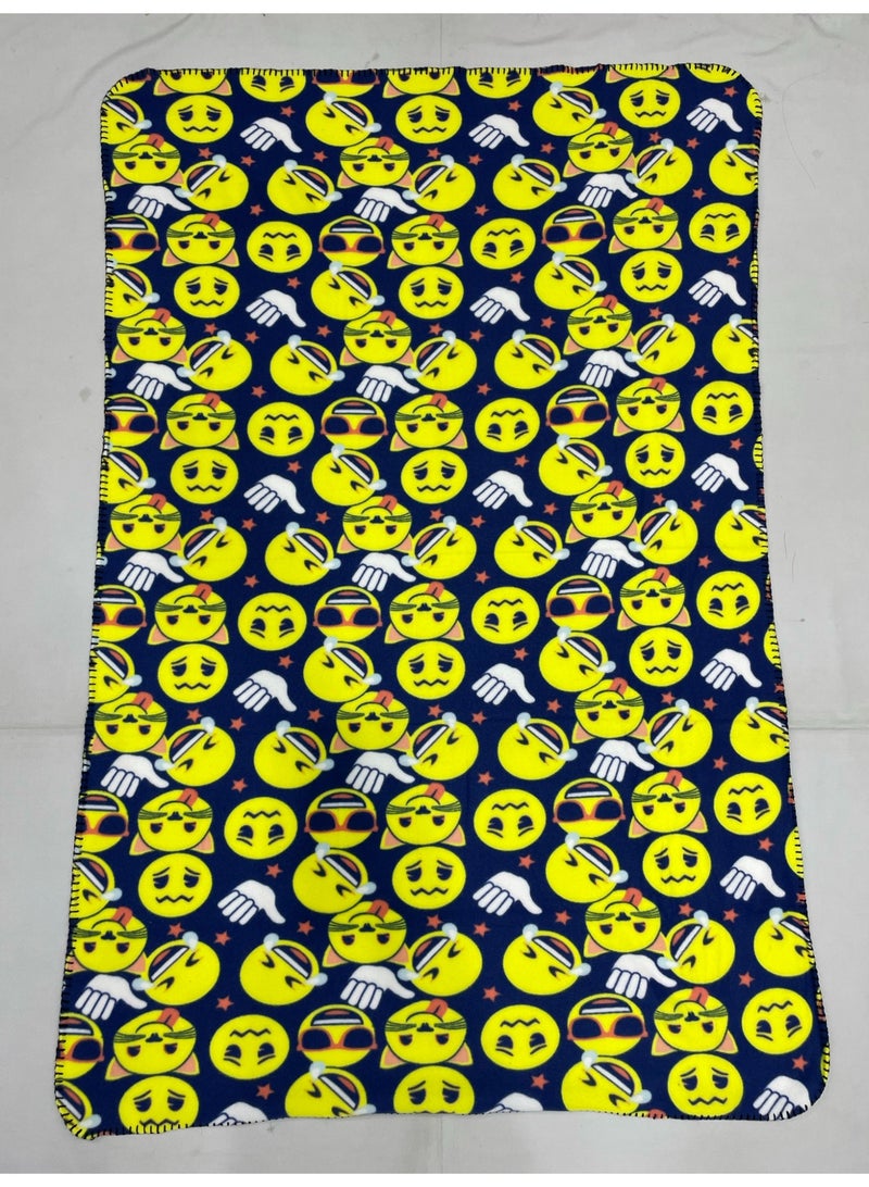 Emoji Blanket Polar Fleece Emoji 100x150cm NHT-BBL006 - Image 1
