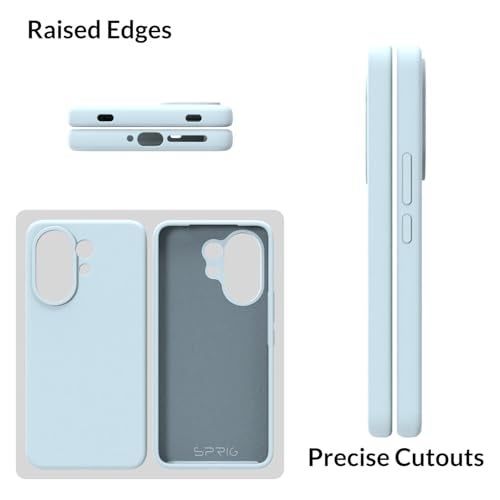 SPRIG Compatible with Vivo V60 Premium SilkTone Back Cover Drop Tested Shock Proof Mobile Case for Men, Women, Boys and Girls with Camera Protection (Light Blue) - Image 3