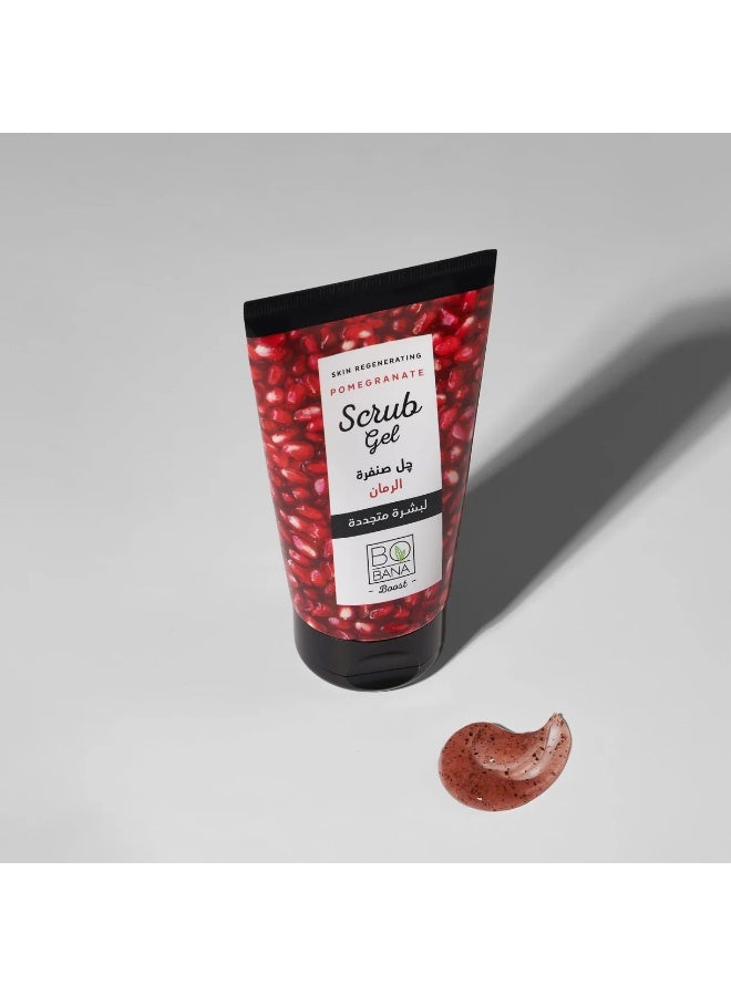 BOBANA Pomegranate Scrub Gel – Exfoliating Face & Body Scrub for Glowing Skin | Natural Brightening & Hydrating - Image 3