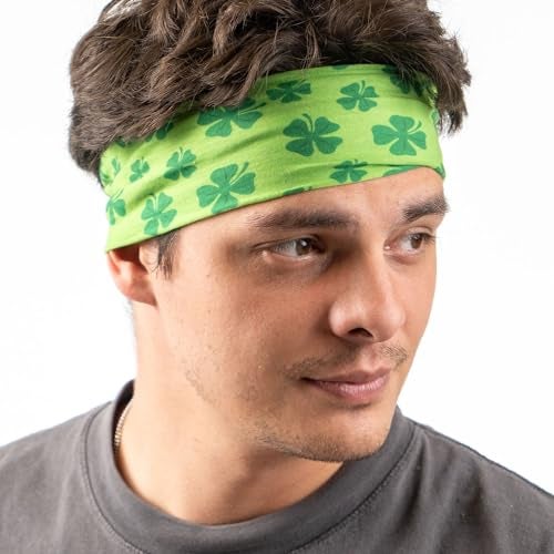Gone For a Run RokBAND Multi-Functional Neck Gaiter and Headband | Shamrock Pattern - Image 3