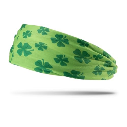Gone For a Run RokBAND Multi-Functional Neck Gaiter and Headband | Shamrock Pattern - Image 1