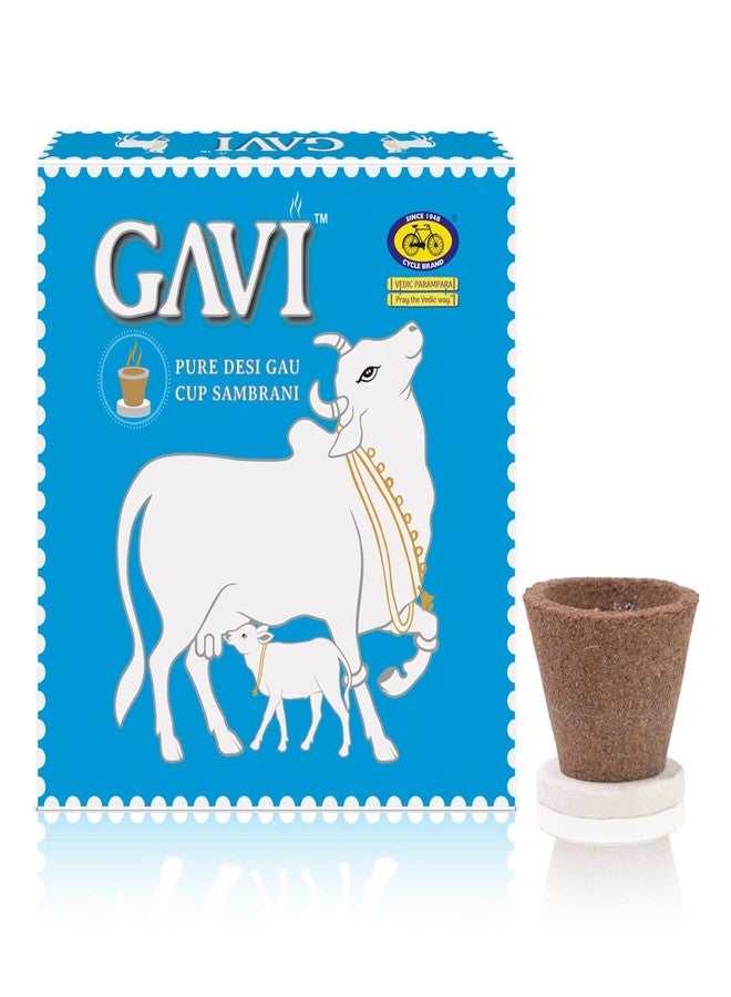 Cycle Pure Gavi Cow Dung Sambrani Dhoop Cups for Pooja (36 pcs) | Havan Cups for Pooja, Home & Festivals | Guggal/Loban Dhoop Original | Cow Dung Dhoop | Pack of 3 (12 Cups/pack + 1 burner plate/pack) - Image 3