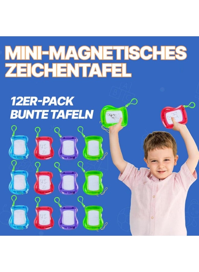 NNEWVANTE 12 Pcs Mini Magnetic Drawing Board, 6 Different Color Erasable Keychain Drawing Board, Writing Pad for Boys and Girls, Party Favors for Kids 8-12, Classroom Prize, Birthday Goodie Bag Stuffers - Image 3