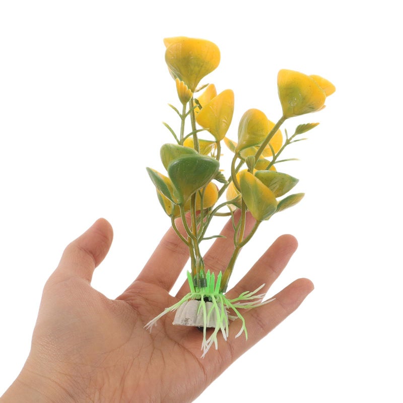 50pcs Plastic Aquarium Decorations Realistic Simulation Plants Freshwater Fish Tank - Image 5