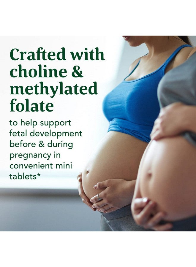 ميغافود ميجا فود بيبي آند مي 2 فيتامينات متعددة صغيرة لما قبل الولادة للنساء مع الكولين وحمض الفوليك الميثيل - خالية من الغلوتين، نباتية، فيتامينات متعددة لما قبل الولادة للنساء - 120 قرصًا صغيرًا، 30 حصة - Image 3