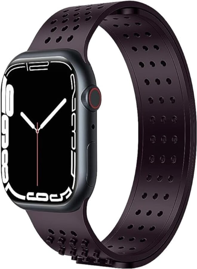 Next store Compatible with Apple Watch Ultra Band 49mm 45mm 44mm 42mm Series 8 Ultra 7 6 5 4 SE 3 2 Women Men, Waterproof Soft Silicone Replacement Strap Without Buckle
