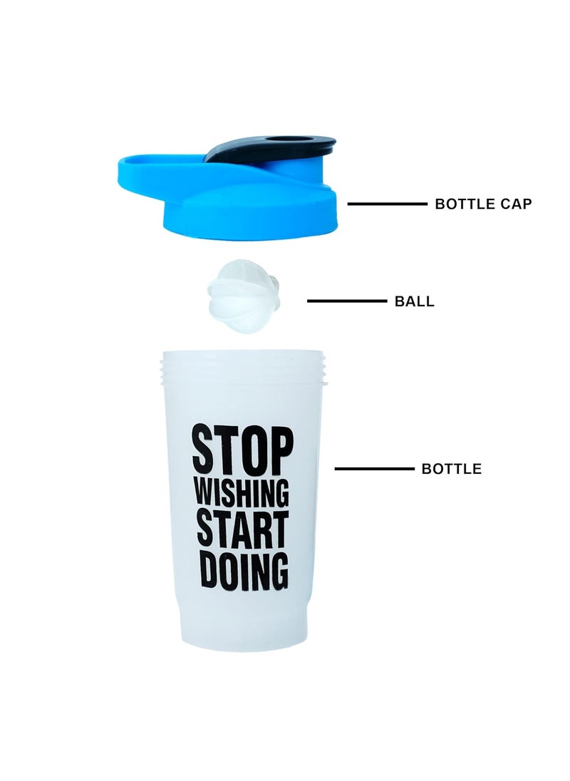 Pomic fit Pomic fit Gym Shaker Bottle Combo Pack 600ml Protein Shaker Blender Bottle for Whey Protein Mix Cycling Gym Water Bottle Compact Gym Shaker Bottle Ideal for Protein  - Image 4
