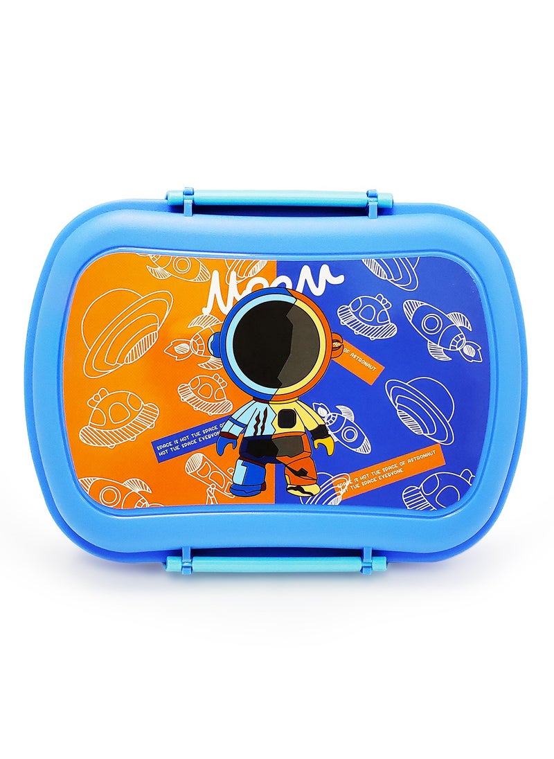 Eazy Kids Set of 2 Lunch Box & Water Bottle Astronaut Blue  - Image 4