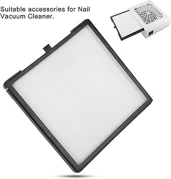 TARSHYRY Nail Dust Collector Filter Screen Dust Filter Manicure Nail Dust Collector Filter Fan Screen For Nail Art Suction For Glitters Dust Fan Nail Vacuum Cleaner - Image 2