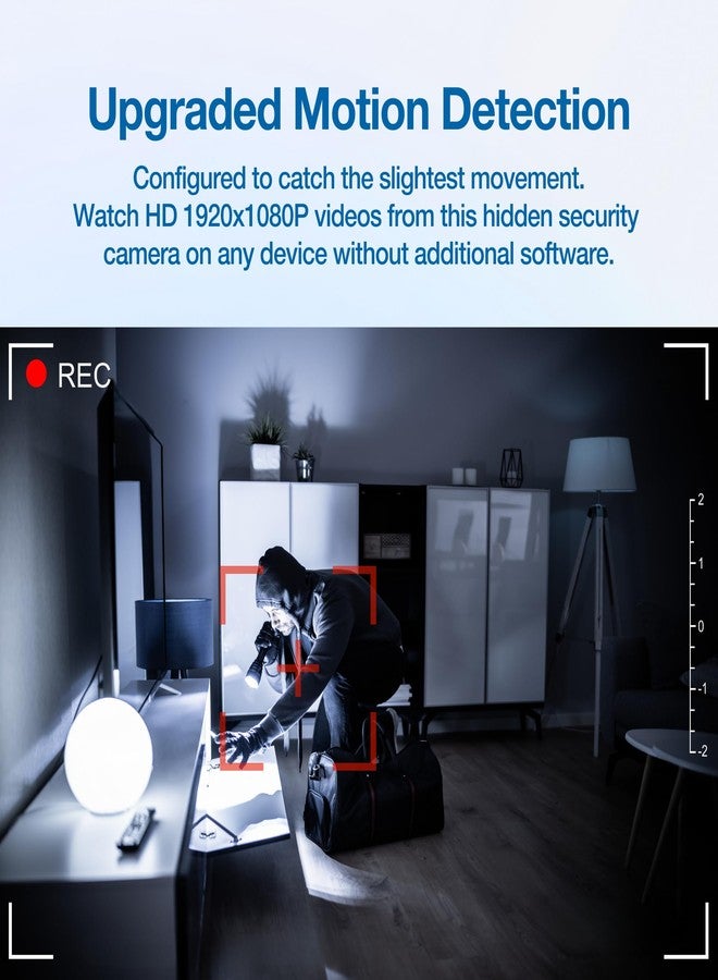 Asani Plug-in Mini Surveillance Camera - Nanny & Pet Cam - NO Audio Recording - Records Video ONLY - Home & Office Security with Micro SD Card Slot, Motion Detection, 1080P Full HD Video - Image 3